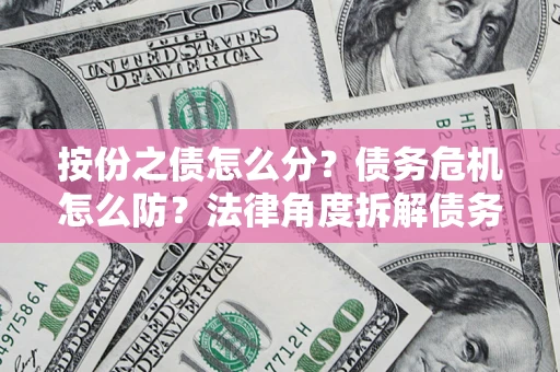 武汉按份之债怎么分？债务危机怎么防？法律角度拆解债务分配与风险自保指南