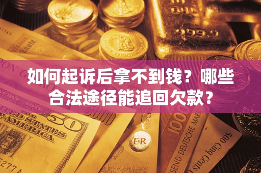 武汉如何起诉后拿不到钱？哪些合法途径能追回欠款？