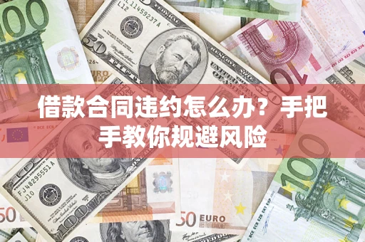 武汉借款合同违约怎么办？手把手教你规避风险