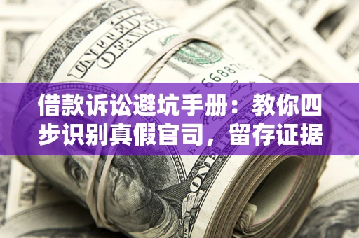武汉借款诉讼避坑手册：教你四步识别真假官司，留存证据不踩雷