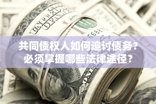 武汉共同债权人如何追讨债务？必须掌握哪些法律途径？