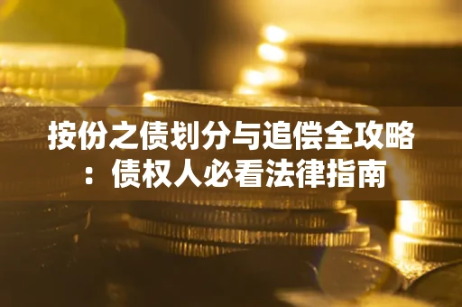 武汉按份之债划分与追偿全攻略：债权人必看法律指南
