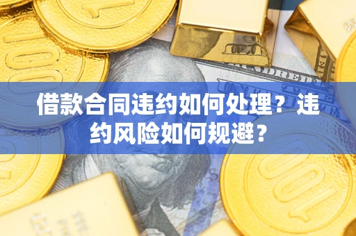 武汉借款合同违约如何处理？违约风险如何规避？