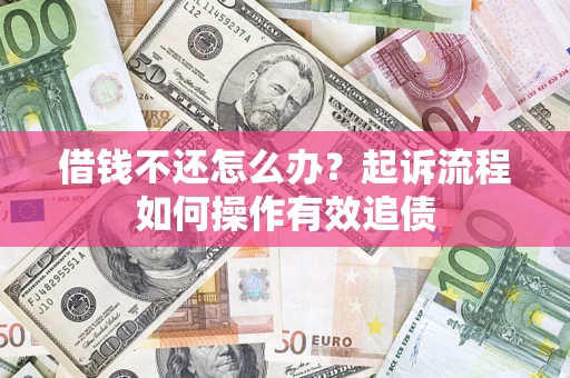 武汉借钱不还怎么办？起诉流程如何操作有效追债