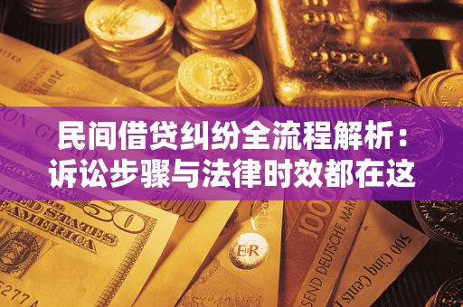 武汉民间借贷纠纷全流程解析：诉讼步骤与法律时效都在这儿了