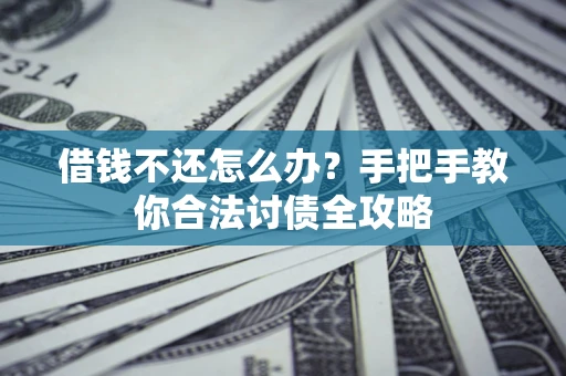 武汉借钱不还怎么办？手把手教你合法讨债全攻略