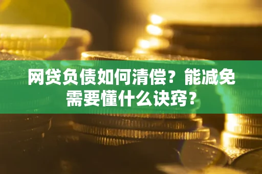 武汉网贷负债如何清偿？能减免需要懂什么诀窍？