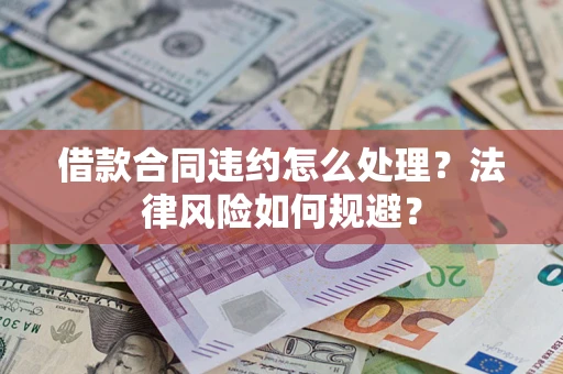 武汉借款合同违约怎么处理？法律风险如何规避？