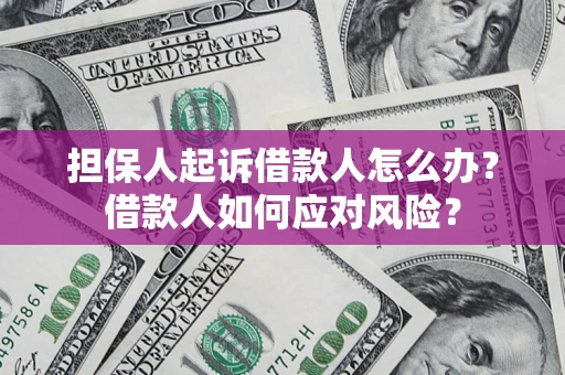 武汉担保人起诉借款人怎么办？借款人如何应对风险？