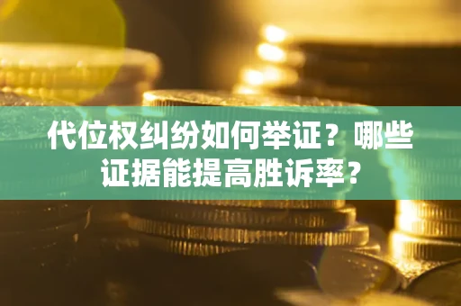 武汉代位权纠纷如何举证？哪些证据能提高胜诉率？