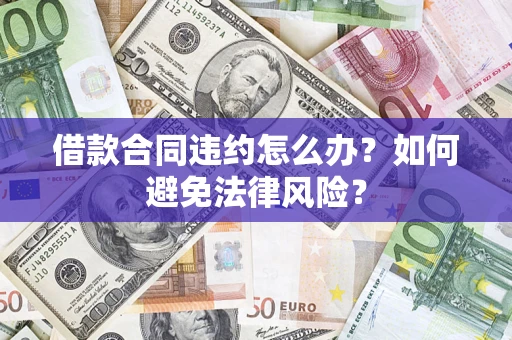 武汉借款合同违约怎么办？如何避免法律风险？