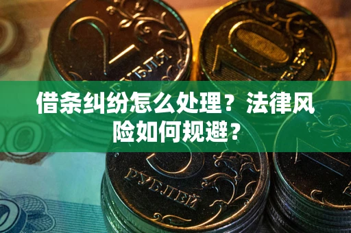武汉借条纠纷怎么处理？法律风险如何规避？