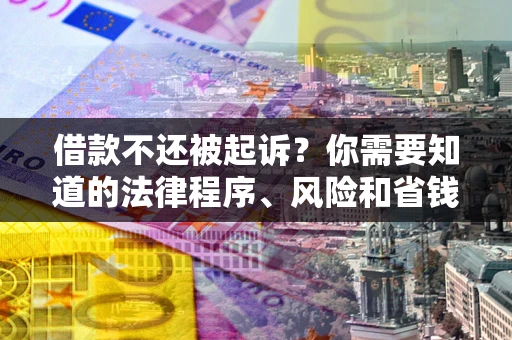 武汉借款不还被起诉？你需要知道的法律程序、风险和省钱技巧