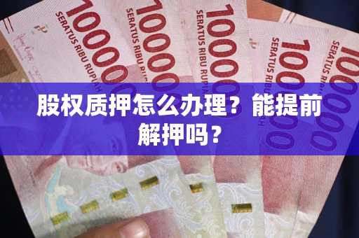 武汉股权质押怎么办理？能提前解押吗？