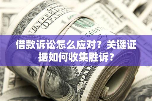 武汉借款诉讼怎么应对？关键证据如何收集胜诉？