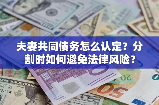 武汉夫妻共同债务怎么认定？分割时如何避免法律风险？